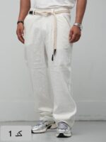 شلوار لینن کجراه ترک - Image 3