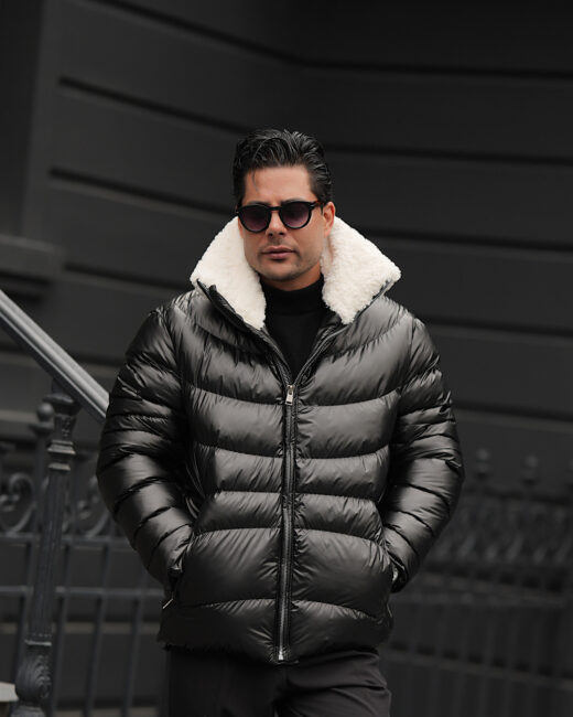 IMG_2106-1.jpeg کاپشن یقه خز ترک - Image 1