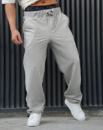 شلوار اسلش نیم بگ ساده - Image 3