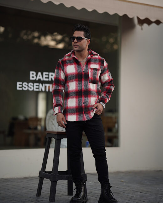 IMG_8919.jpeg پیراهن پشمی چهارخانه - Image 1