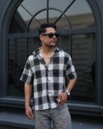 پیراهن چهار خانه باکسی