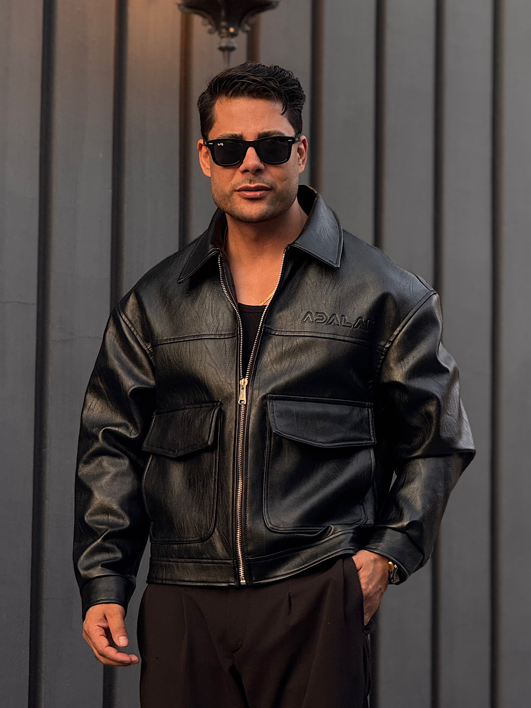 IMG_3507 کاپشن چرم دو جیبHaytan - Image 1