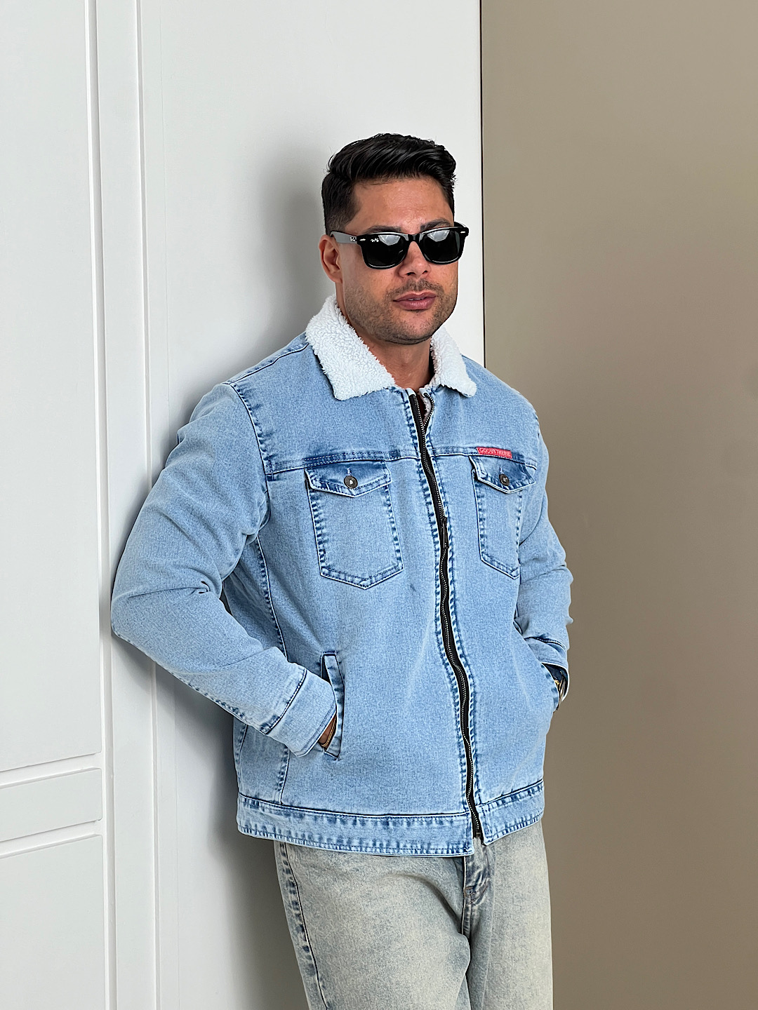 IMG_4017 کت جین خزدار - Image 1