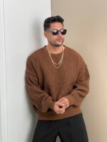 بافت باکسی یقه گرد