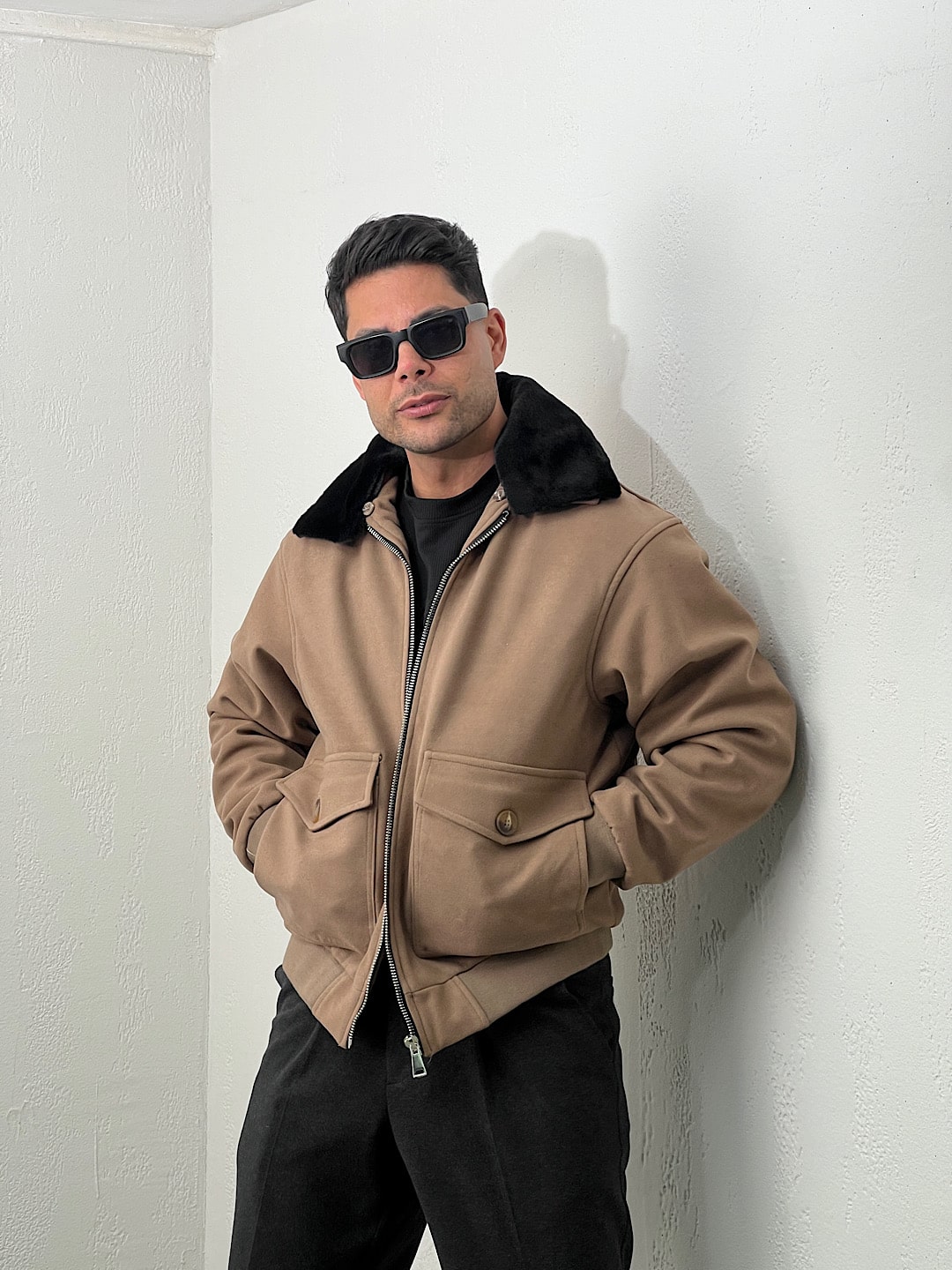 IMG_2026-01-06-220446 کاپشن مردانه فوتر یقه خز mc - Image 1