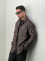 پیراهن مردانه پشمی جناغی mc