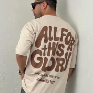 تیشرت مردانه چاپ پفکی 1991