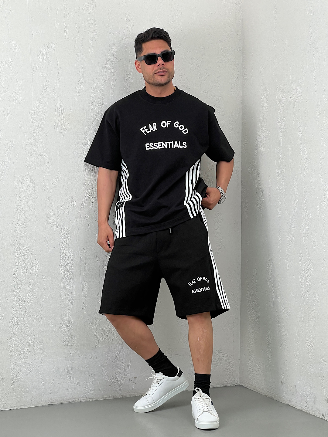 IMG_0006 ست مردانه تیشرت و شلوارک FEAR OF GOD - Image 1