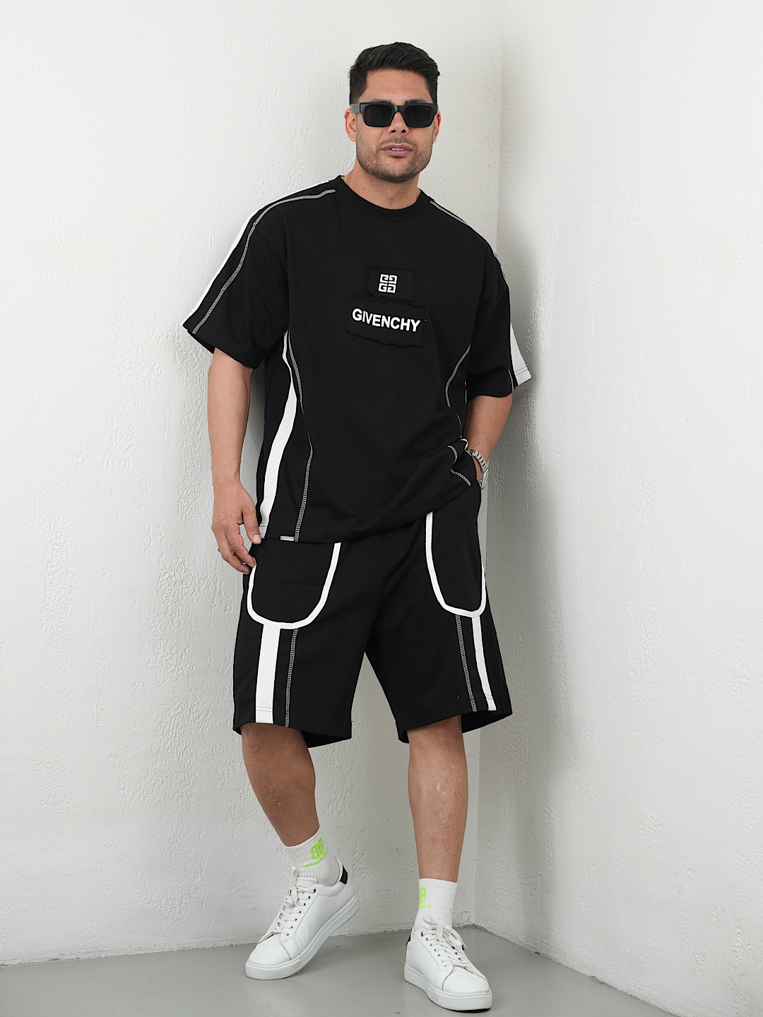 IMG_3438 ست مردانه تیشرت و شلوارک GIVENCHY - Image 1