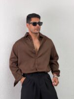 پیراهن ساده آستین بلند مازراتی